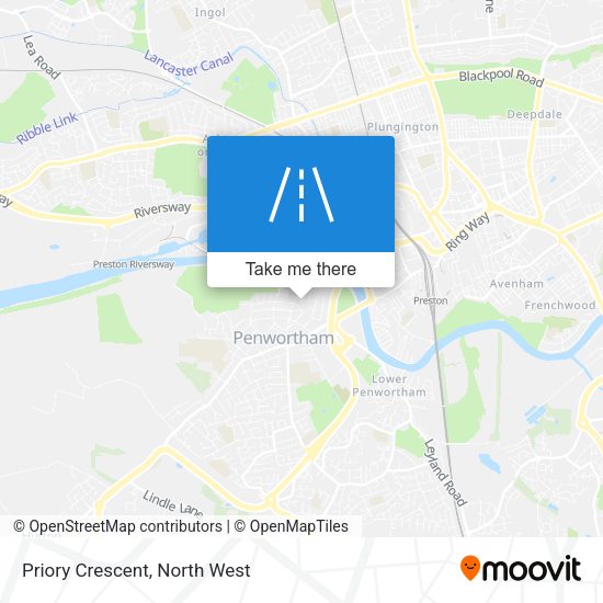 Priory Crescent map