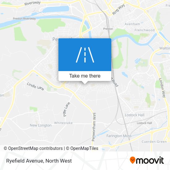 Ryefield Avenue map
