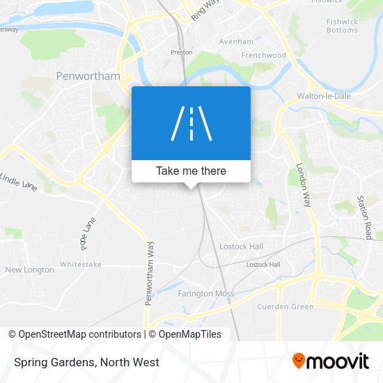 Spring Gardens map