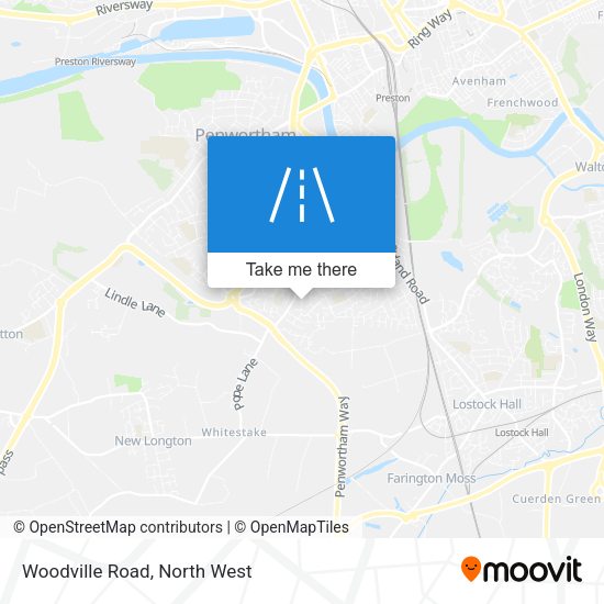 Woodville Road map