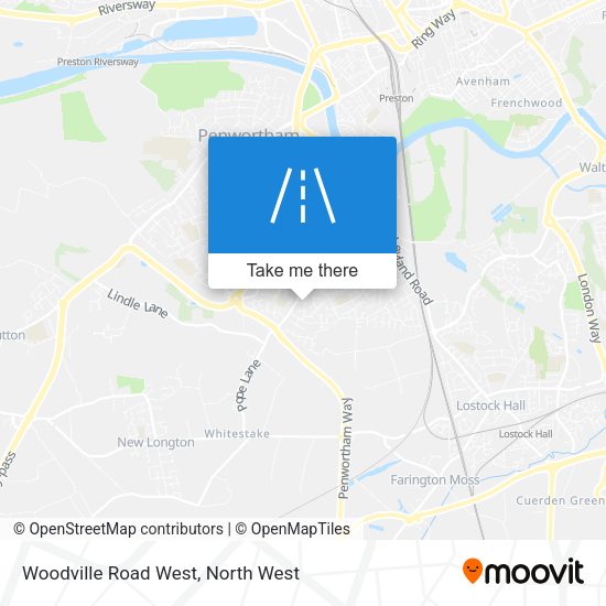 Woodville Road West map