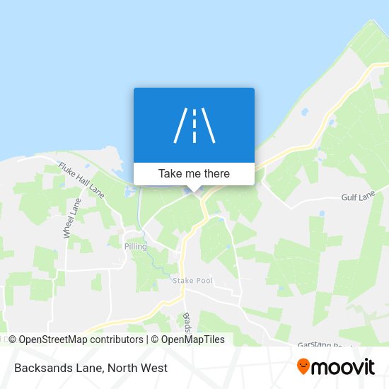 Backsands Lane map