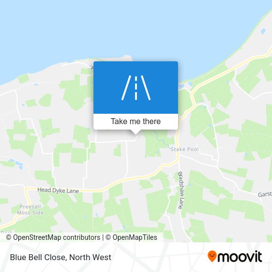 Blue Bell Close map