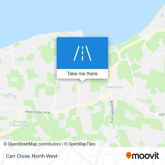 Carr Close map