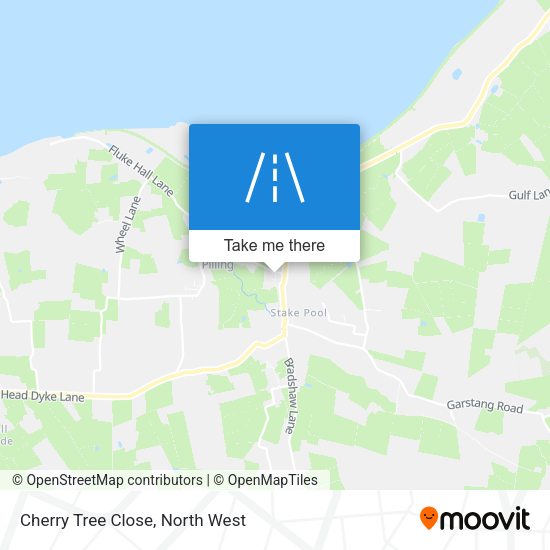 Cherry Tree Close map