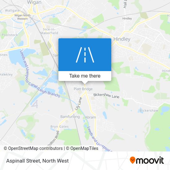 Aspinall Street map