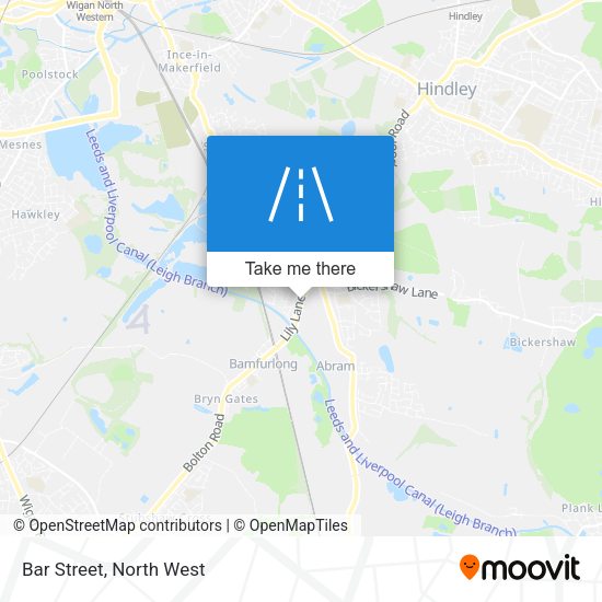 Bar Street map