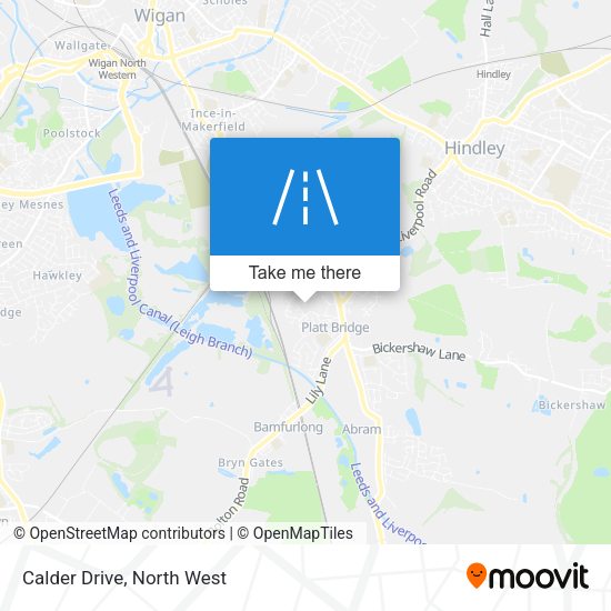 Calder Drive map