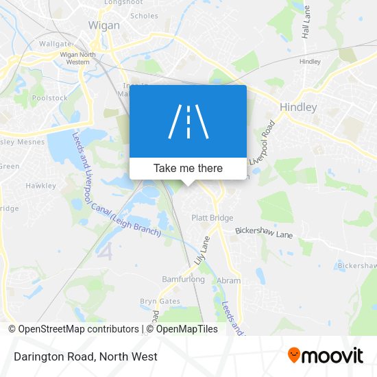 Darington Road map