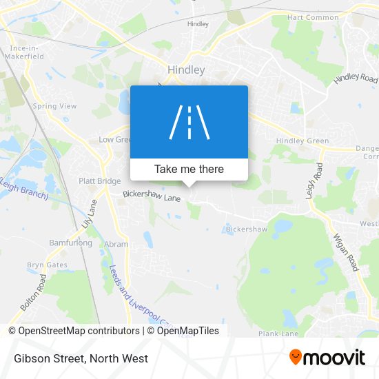 Gibson Street map