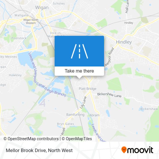 Mellor Brook Drive map