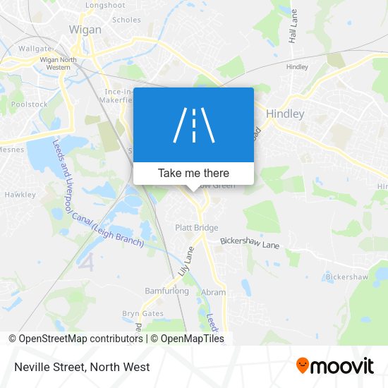 Neville Street map