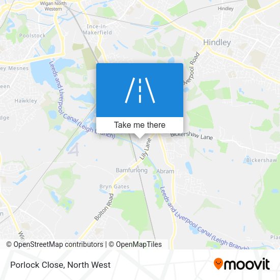 Porlock Close map