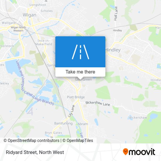 Ridyard Street map