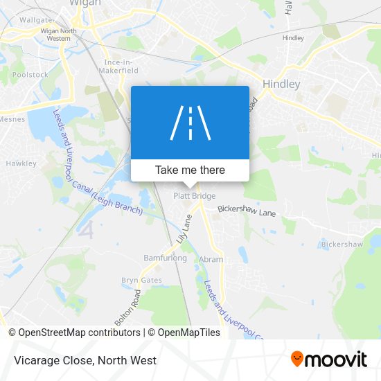Vicarage Close map