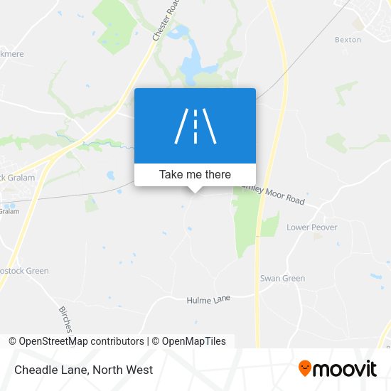 Cheadle Lane map