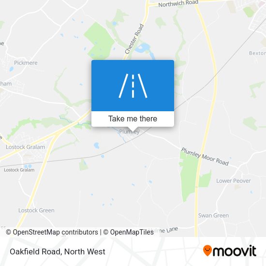 Oakfield Road map