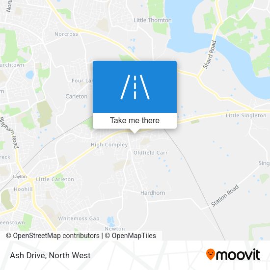 Ash Drive map