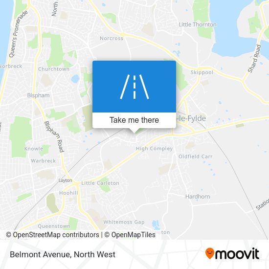 Belmont Avenue map