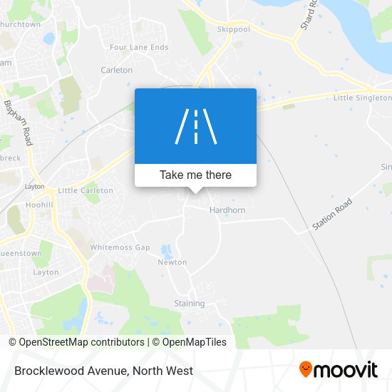 Brocklewood Avenue map
