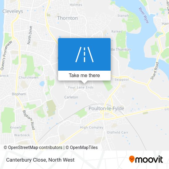 Canterbury Close map