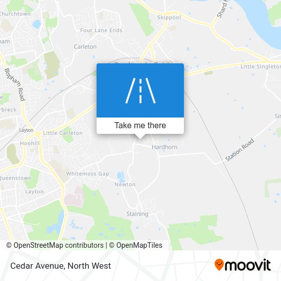 Cedar Avenue map