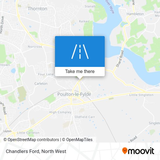Chandlers Ford map