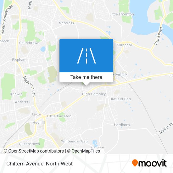 Chiltern Avenue map