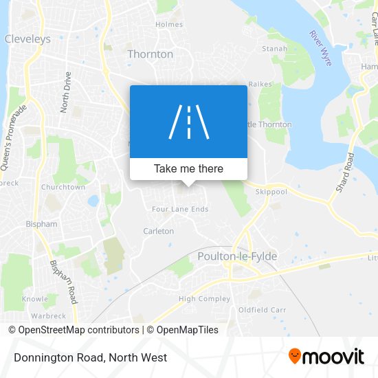 Donnington Road map