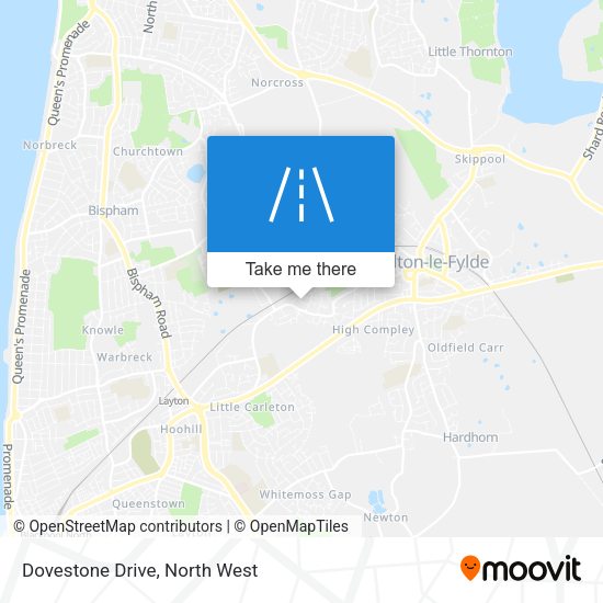 Dovestone Drive map