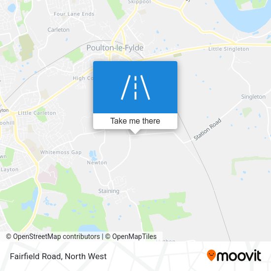 Fairfield Road map