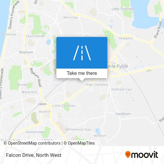 Falcon Drive map