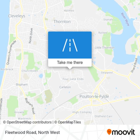 Fleetwood Road map