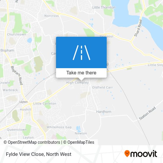 Fylde View Close map