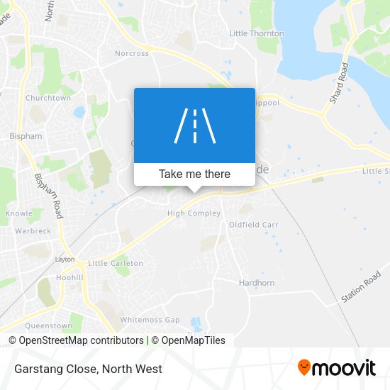Garstang Close map