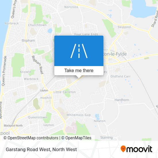 Garstang Road West map