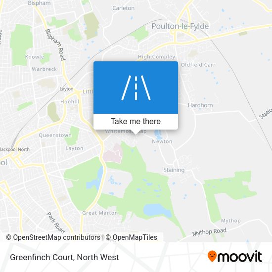 Greenfinch Court map