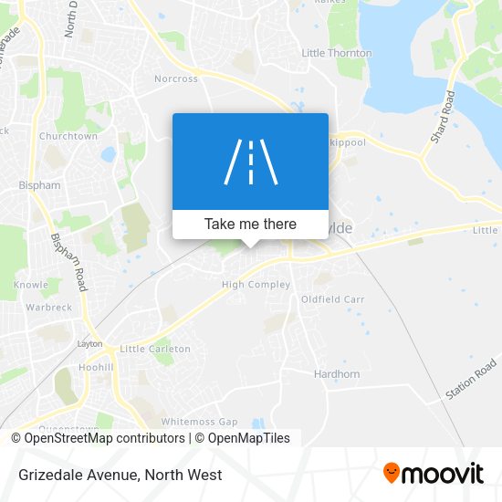 Grizedale Avenue map