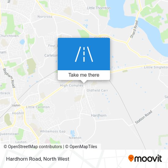 Hardhorn Road map