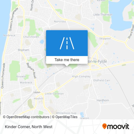 Kinder Corner map