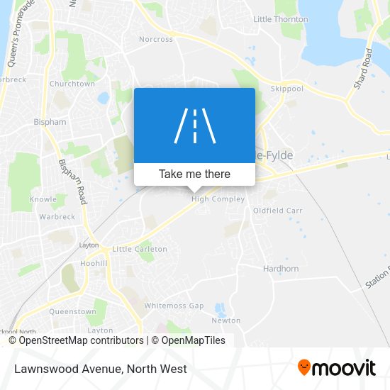 Lawnswood Avenue map