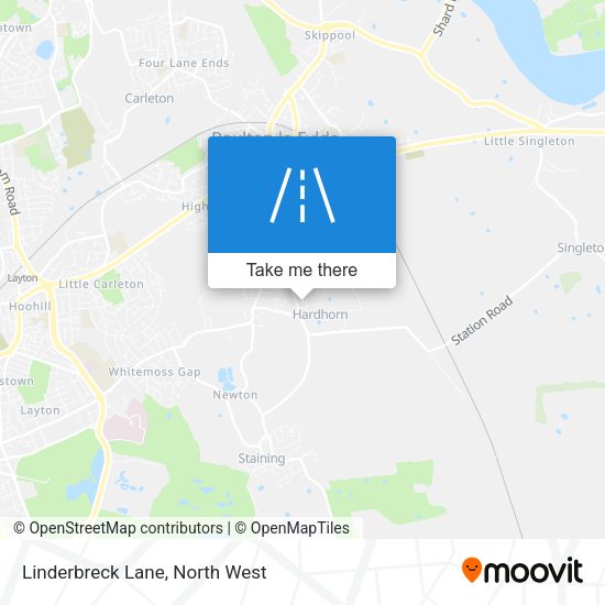Linderbreck Lane map