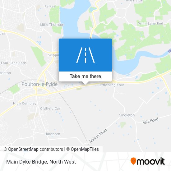 Main Dyke Bridge map
