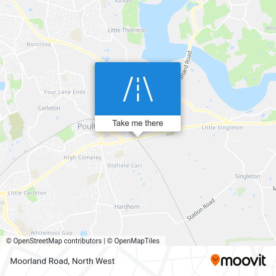 Moorland Road map