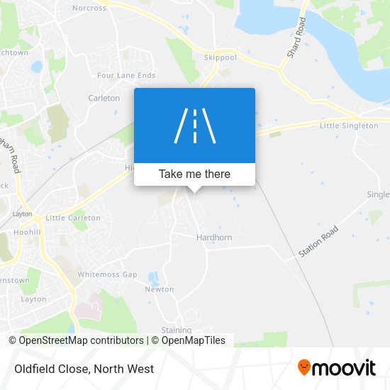 Oldfield Close map