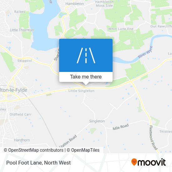 Pool Foot Lane map