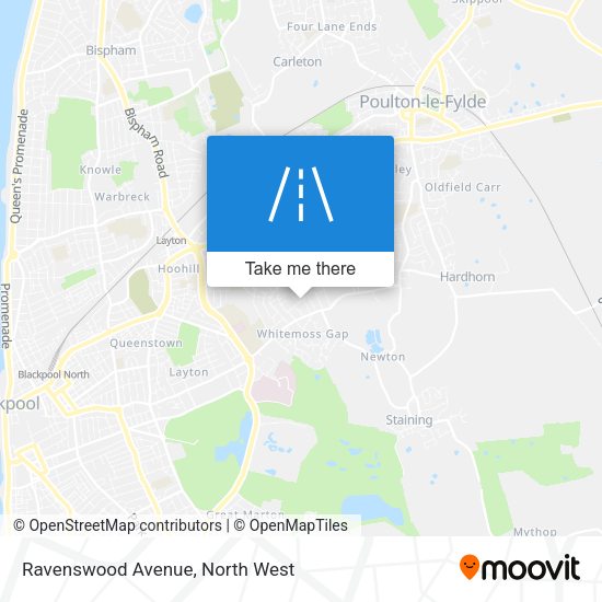 Ravenswood Avenue map
