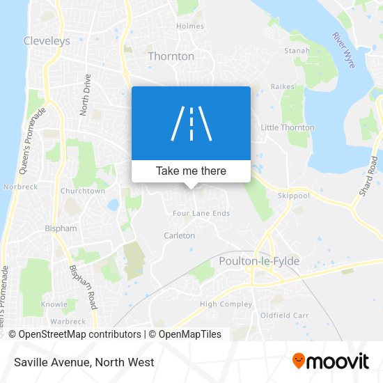 Saville Avenue map