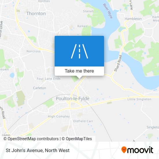 St John's Avenue map