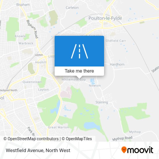 Westfield Avenue map